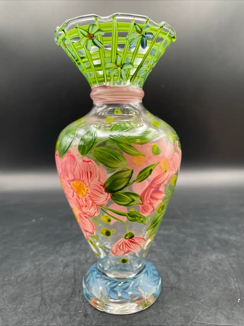Tracy Porter Hand Painted Bud Vase