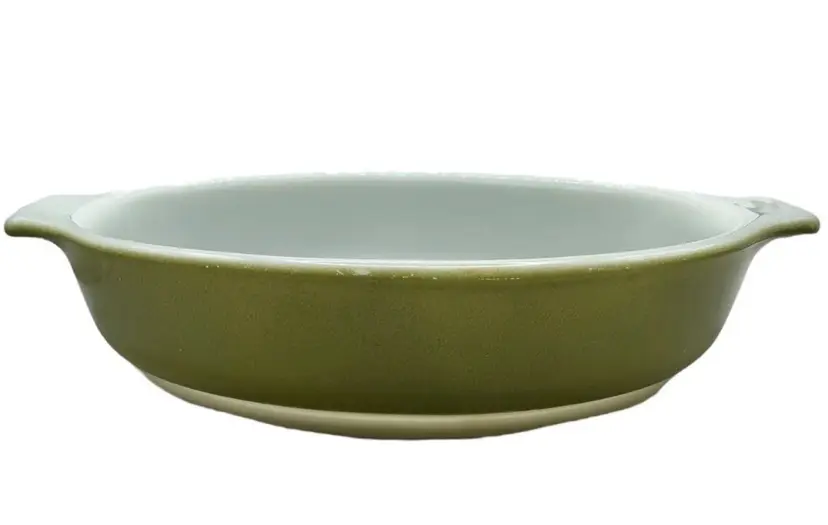 Vintage Pyrex 700 10oz Avocado Green Pixie Au Gratin Dish Mini Casserole