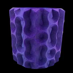 4.25 inch Groovy planter w/hidden drip tray & removable planter bottom 🧙🏼‍♀️🌀