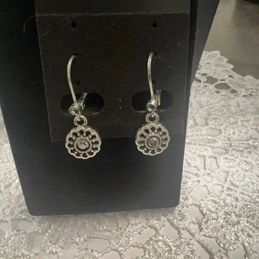 Silver Tone Hook Close Back