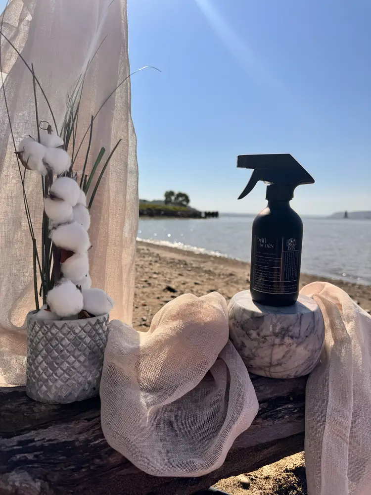 Drift by BliN | Room + Linen Spray | Non-Toxic Fabric & Air Freshener | 8oz Black Glass Bottle