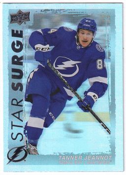 2023-24 Upper Deck Star Surge #SS1 Tanner Jeannot Tampa Bay Lightning Hockey Card