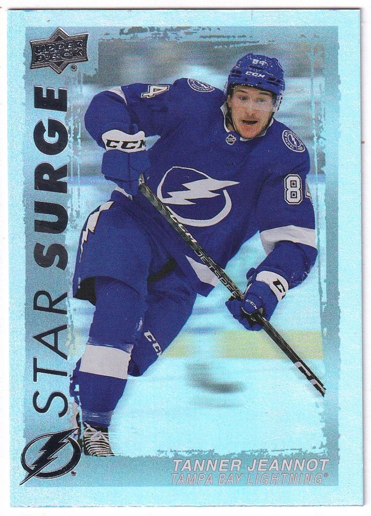2023-24 Upper Deck Star Surge #SS1 Tanner Jeannot Tampa Bay Lightning Hockey Card