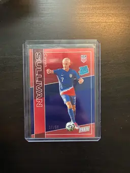 Cavan Sullivan 2025 Panini National Rated Rookie Blue Foil /50