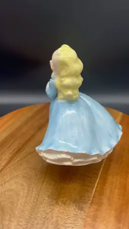 Vintage Holland Mold Girl Figurine - Hand-Painted/Signed by Marie Hilliarde, 7" Tall