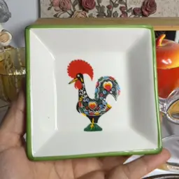 Portuguese Rooster Trinket Dish