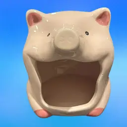 Pink Piggy Ceramic Sponge Holder
