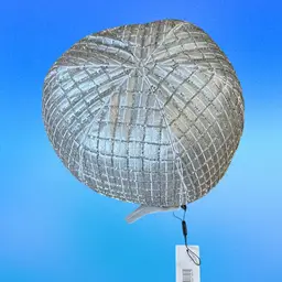 Tahari Home, silver round pillow NWT $68