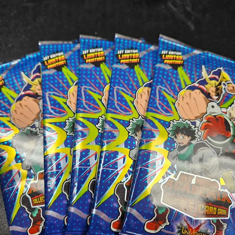 My Hero Academia Set Of 5 Booster Packs 1st Addition