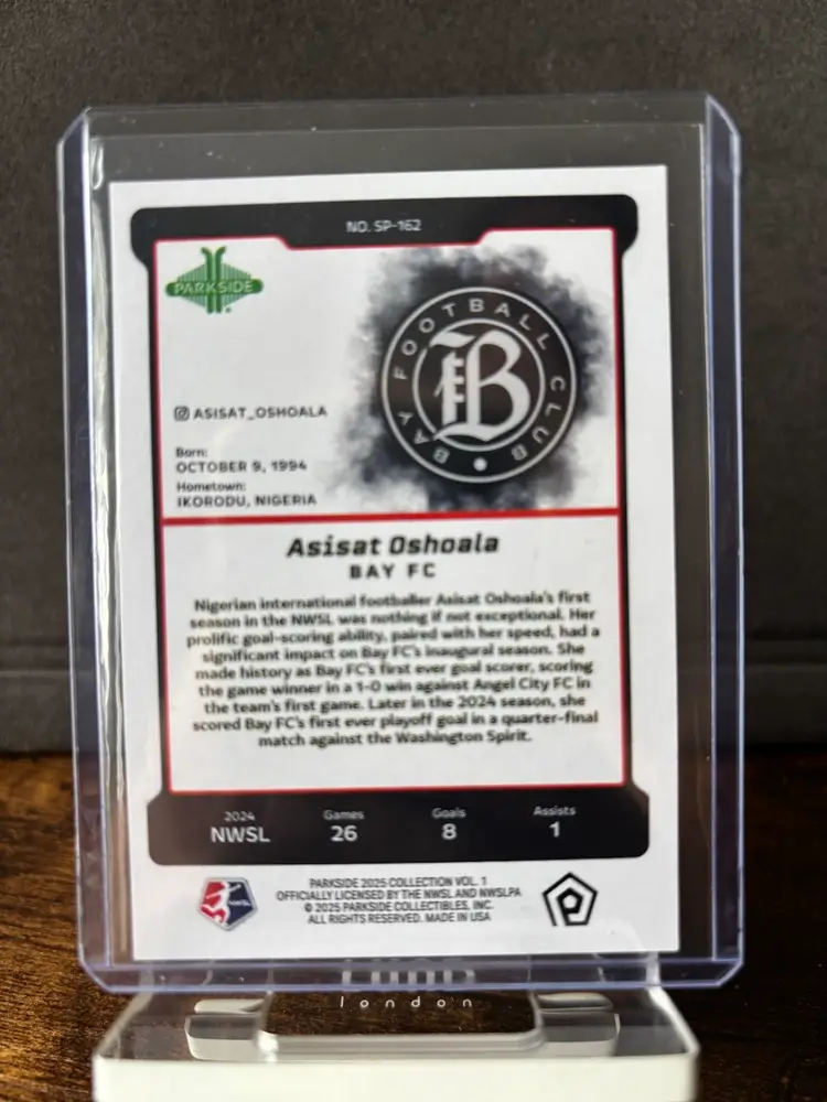 SP-162 Asisat Oshoala 2025 Parkside NWSL Collection - Short Print