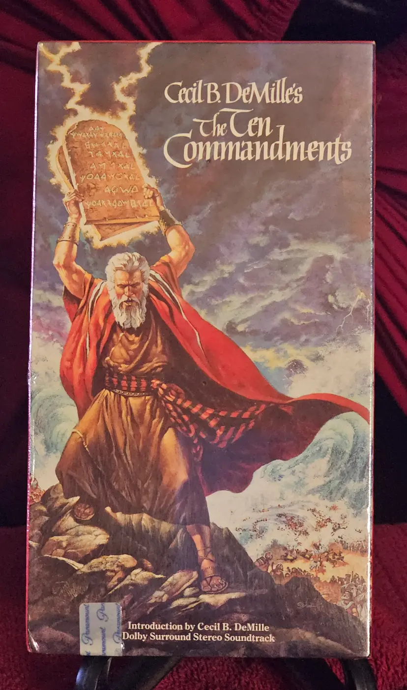 The Ten Commandments (VHS Tape Set) Factory Sealed