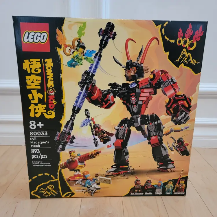Lego Monkie Kid 80033 - Evil Macaque's Mech, New & Sealed