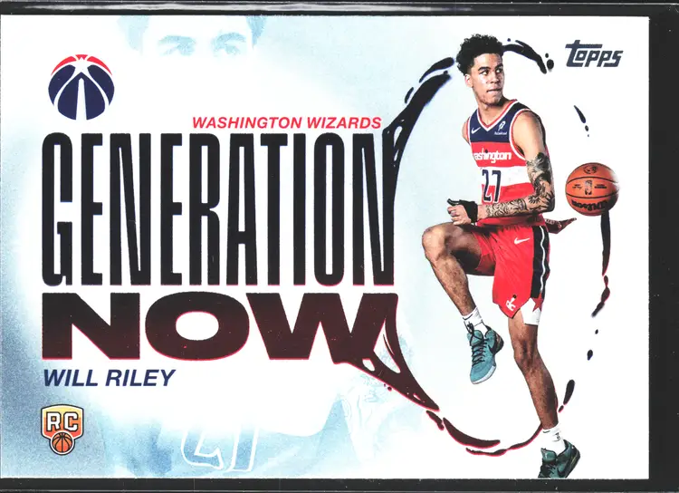 Will Riley 2025 Topps Generation Now Rookie Card Wizards