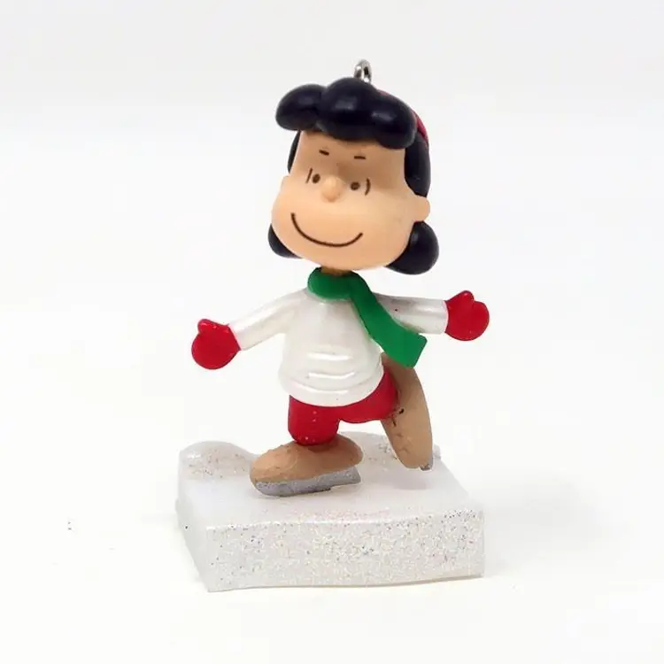 Lucy Ice Skating Miniature Ornament - Peanuts Christmas Decor
