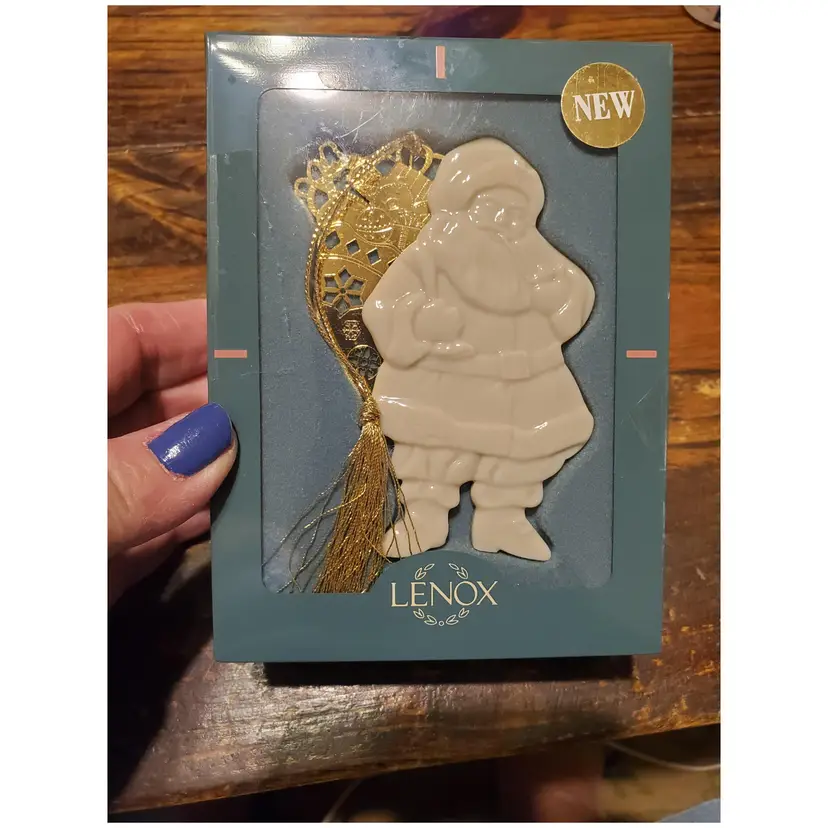 Lenox Santa Ornament