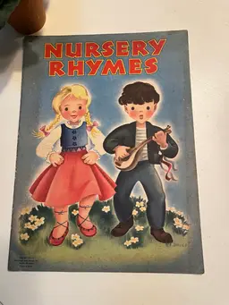 Linen Children’s Book Of Nursery Rhymes 1942
