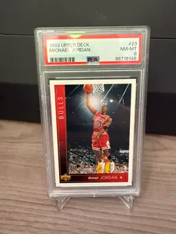 Michael Jordan 1993 Upper Deck PSA 8