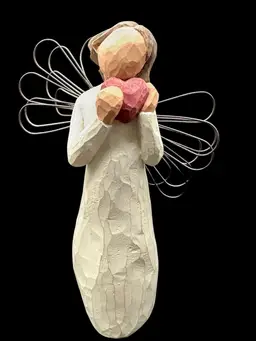 Willow Tree “Angel Of The Heart”, Sculpted Hand-Painted Figure -5”