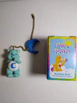 Care Bears Bedtime Bear Fan Pull Collector's Series Figurine Ceiling Light Chain