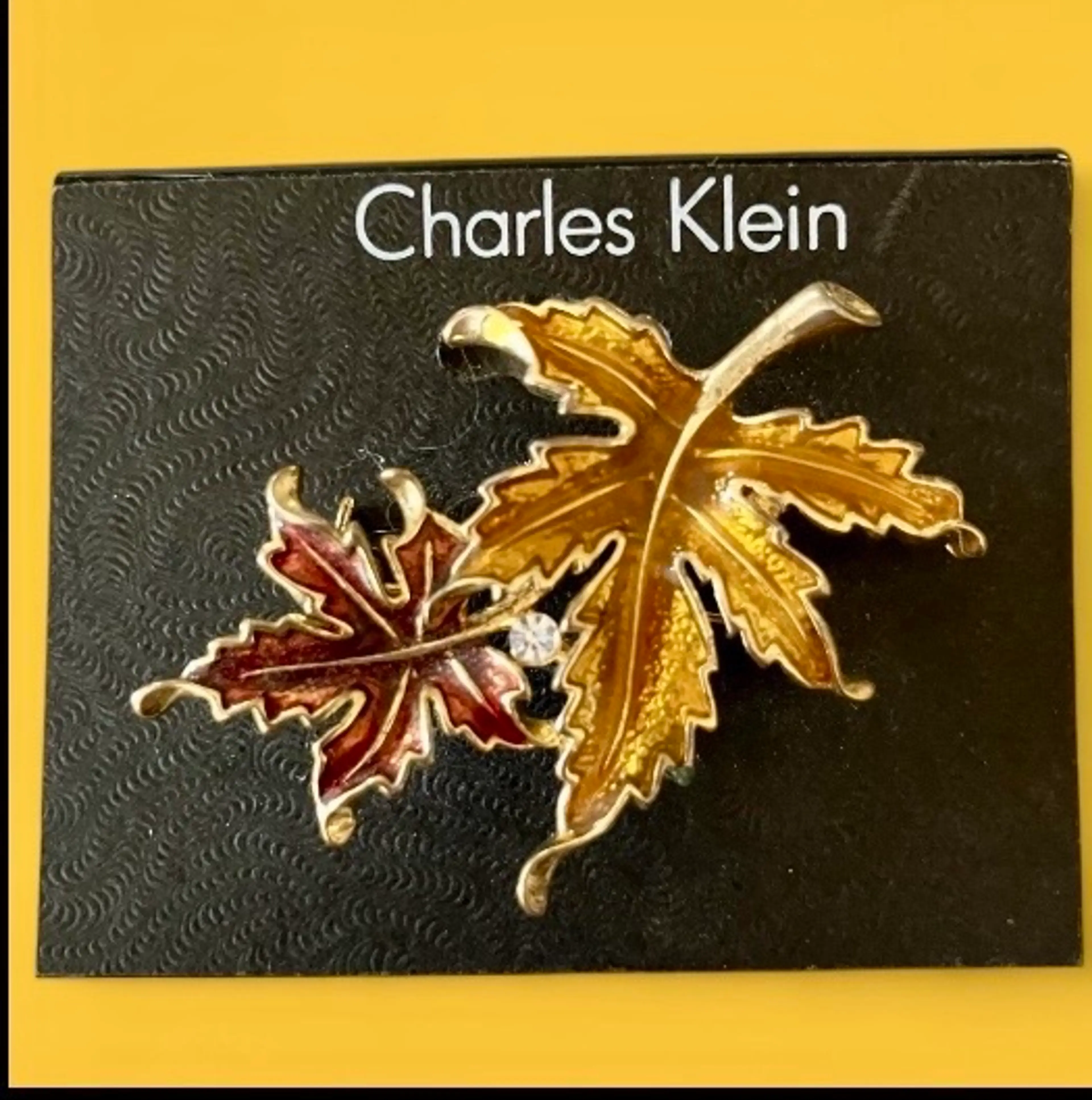 Vintage Charles Klein 1980’s Fall Foliage Brooch