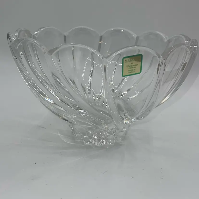 Waterford Marquis Crystal Bowl 7.5 x 4.5 Swirl Design Made In Germany