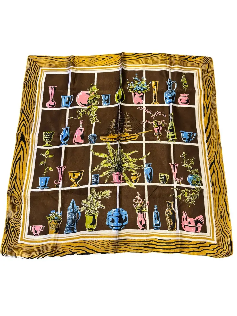 VTG Glass Lover Silk Scarf