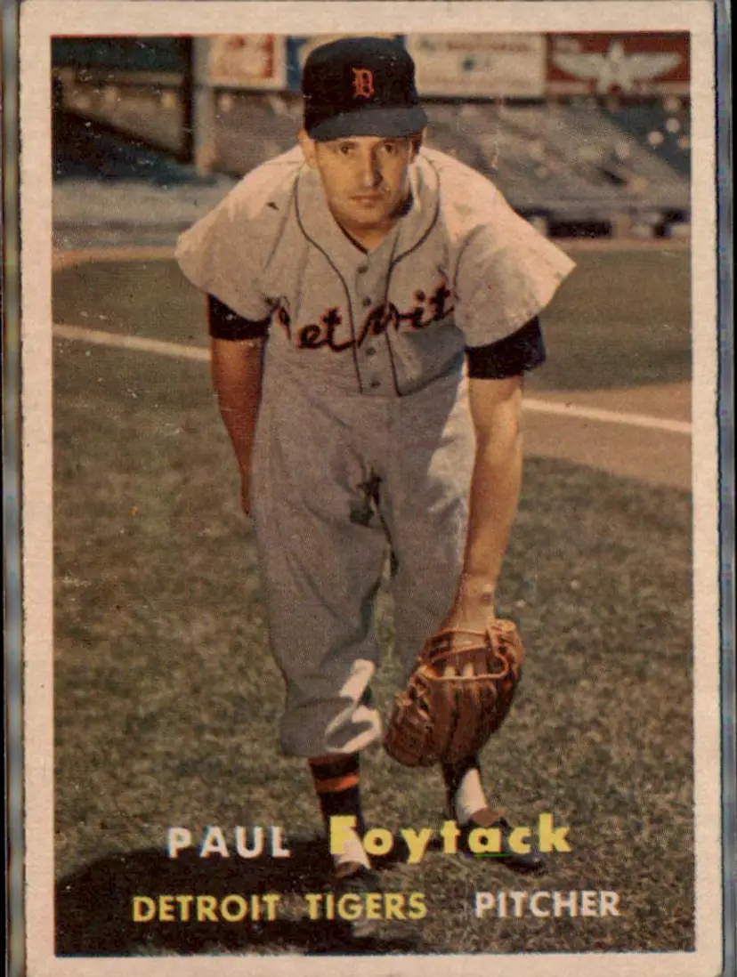 1957 Topps #77 Paul Foytack - ( pk1 ) - Detroit Tigers