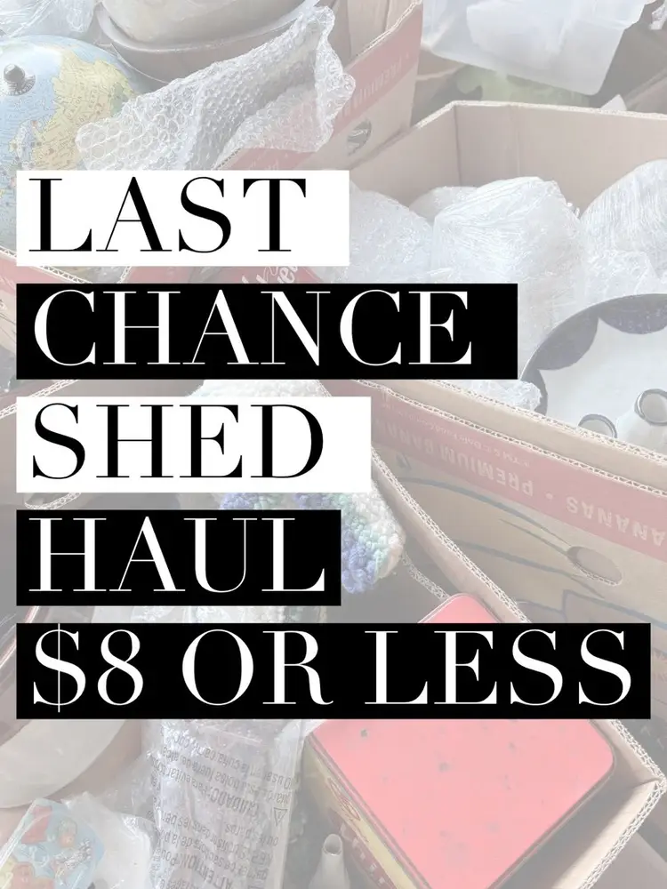 Last Chance Shed Haul $8 Or Less! 
