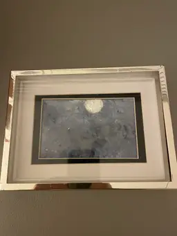 Original Art "Silver Moon & Clouds"