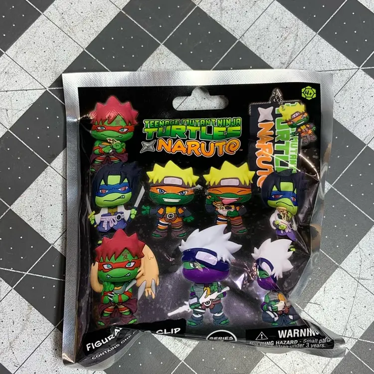 Naruto TMNT Teenage Mutant Ninja Turtles Figural Bag Clip Series 1 Nickelodeon