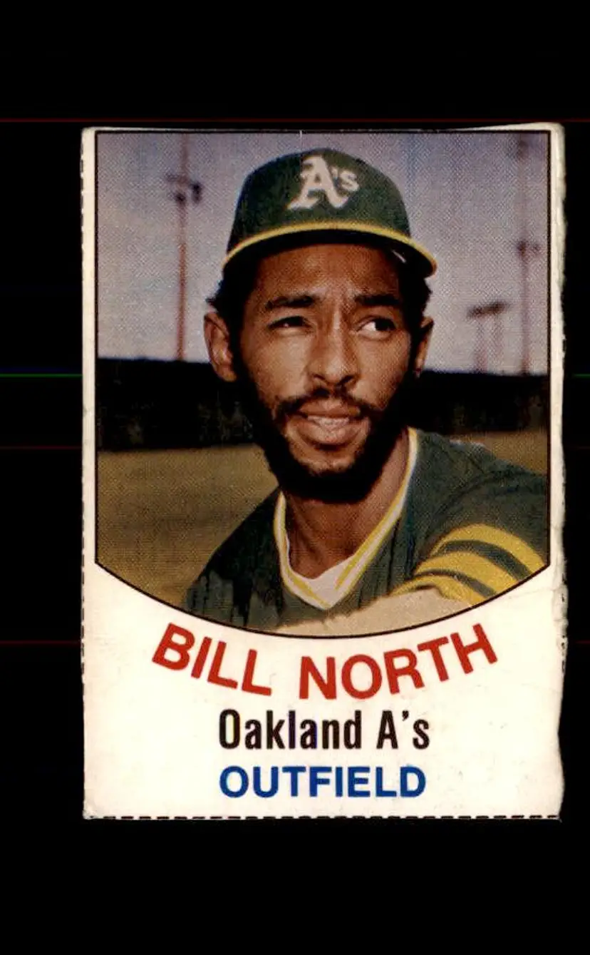1977 Hostess #33 Bill North - (pk1) - Oakland Athletics