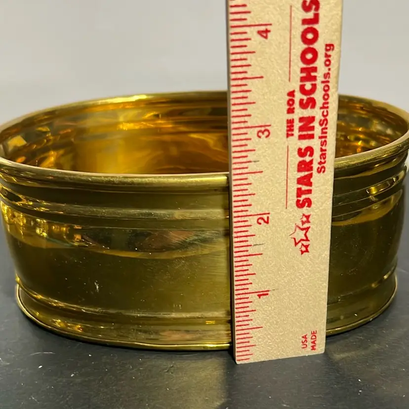Small 6” Long Brass Bowl /planter