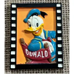 Vintage Disney Director Donald Duck Movie Reel Refrigerator Magnet Fun Nostalgia