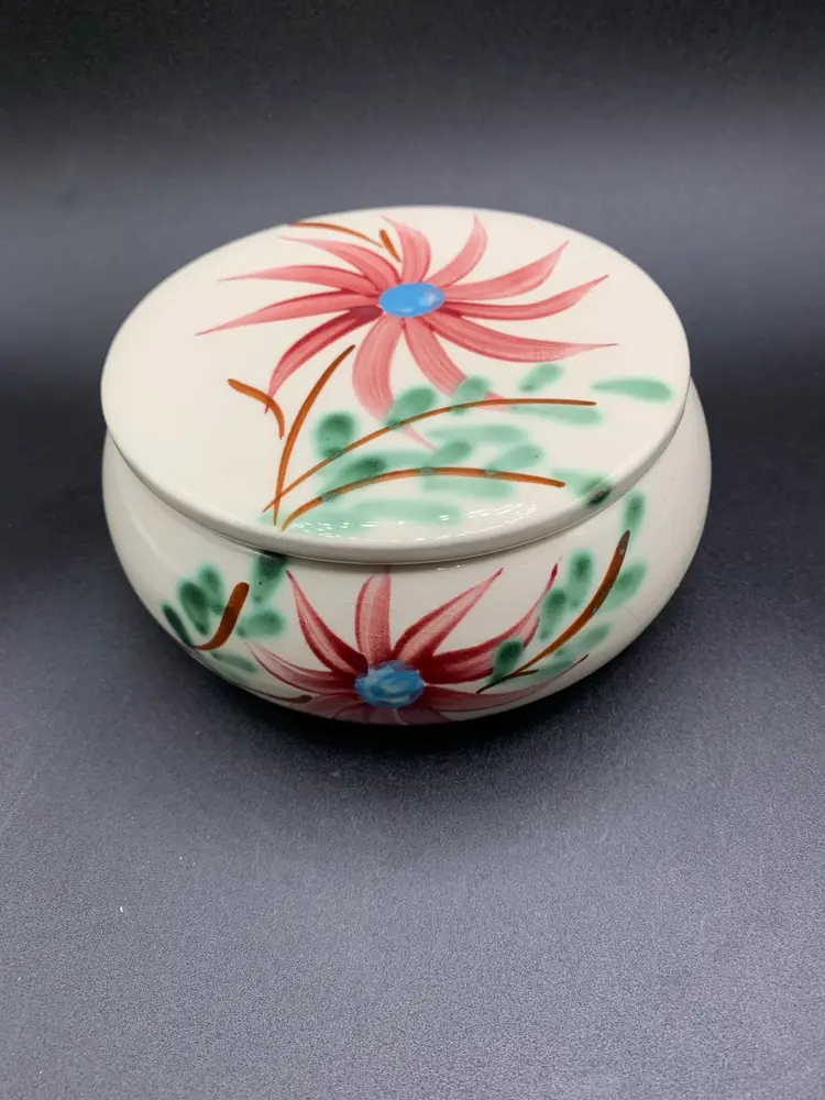 #01 Robinson Ransbottom Pottery RRP Rustic Ware Covered Dish Dresser Box Roseville