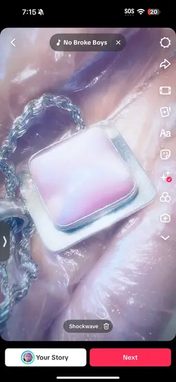 Beautiful Pink Cats Eye On Sterling Silver 925 Necklace