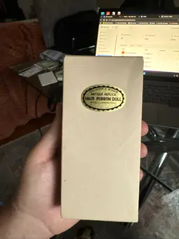 Collectors Bisque Hair Ribbon Doll Made In Japan