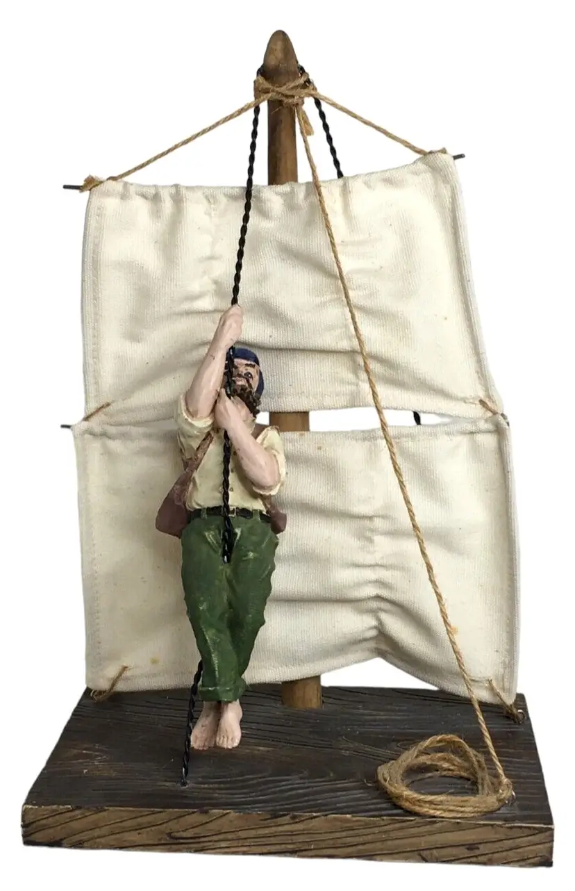 Old Salts Figure Hanging Aloft 2002 Beachcombers Intl. Nautical 11"
