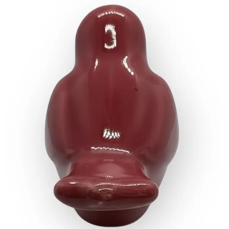 Ceramic Red Bird Pot Percher