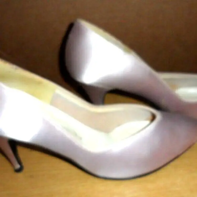 Vintage 1972 Metallic PINK Pinup Heels by Quality Craft Size 81/2 B Original Box