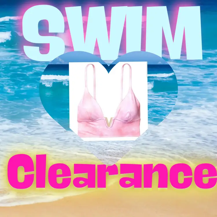 XL-Victoria's SecretV-Hardware Bralette Bikini Top 👙 warm tie dye pinkish NWT