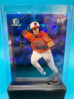 Dylan Beavers 1st Bowman Sapphire Baltimore Orioles