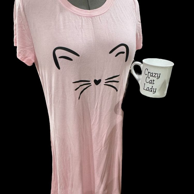 Cat Lady Starter Kit -  Size Medium Nightshirt & Coffee Mug