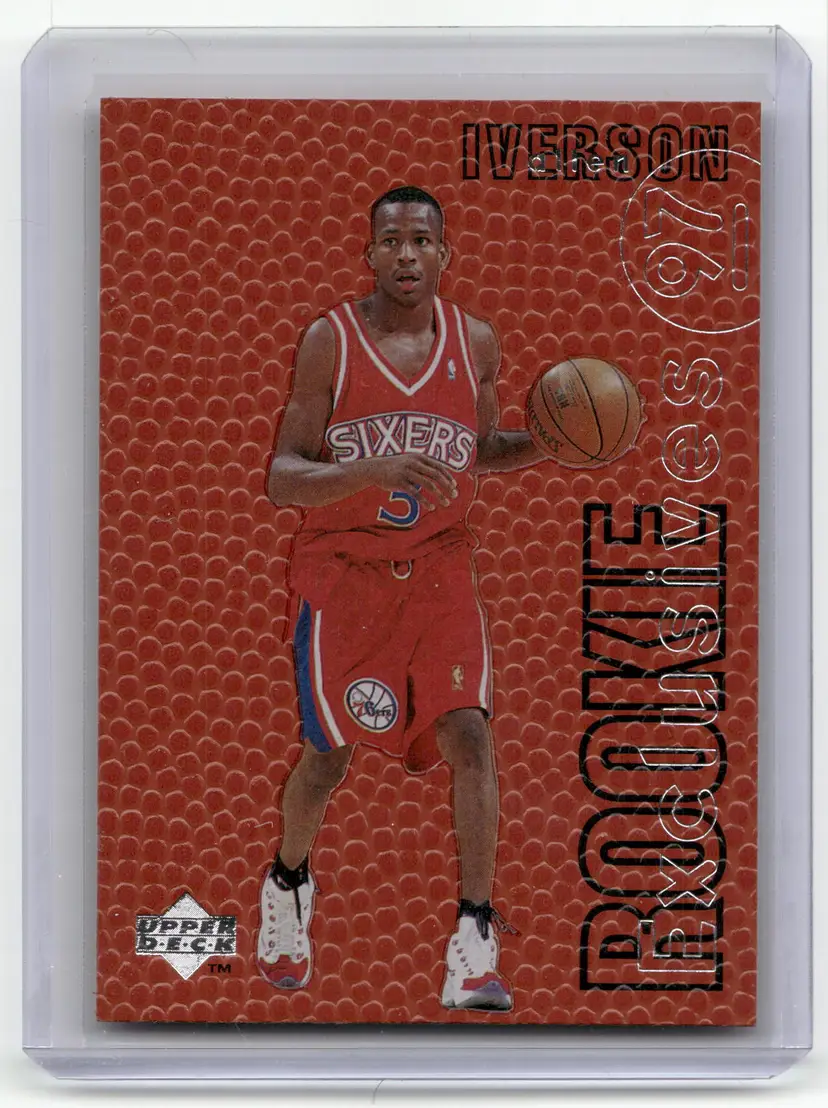 1996-97 Upper Deck Allen Iverson Rookie Exclusives Card - Sixers