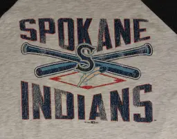 vintage style Spokane Indians Raglan t-shirt minor league Colorado Rockies