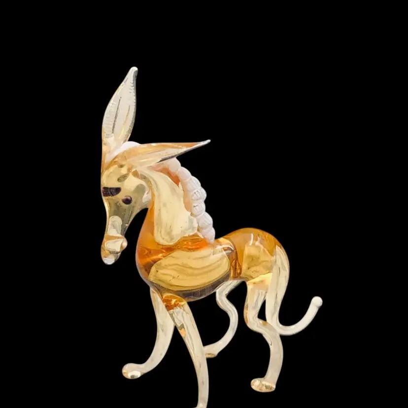 Glass Mini Horse Hand Blown Horse Super Tiny