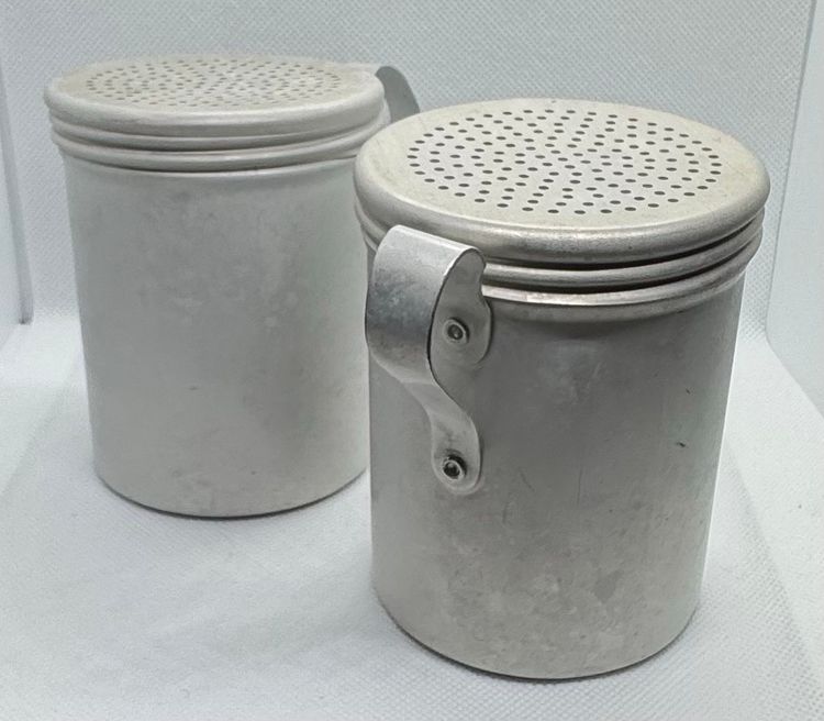 Pair Of Vintage Aluminum “Wear-Ever” Shakers