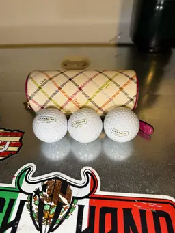 COACH Golf Ball Set With pouch