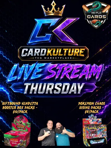 NoFlo TCG Thursday Riftbound Vendetta And Pokémon Chaos Rising