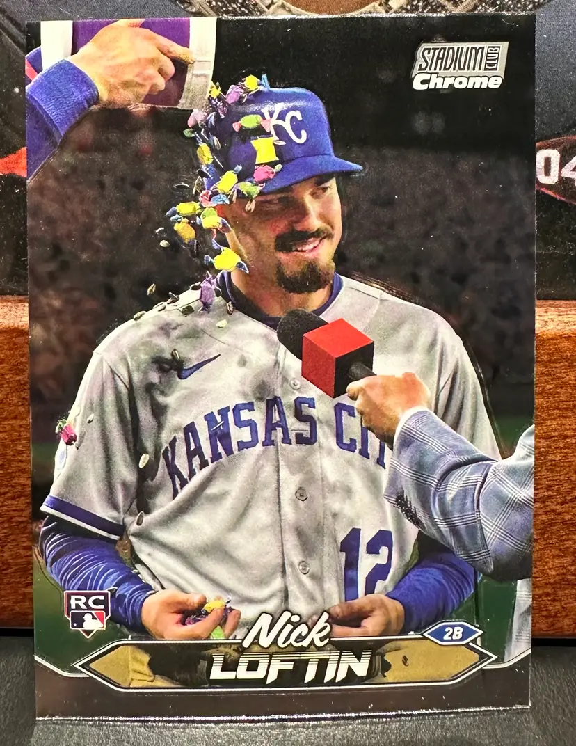 Nick Loftin RC 2024 Stadium Club Chrome 106 Kansas City Royals