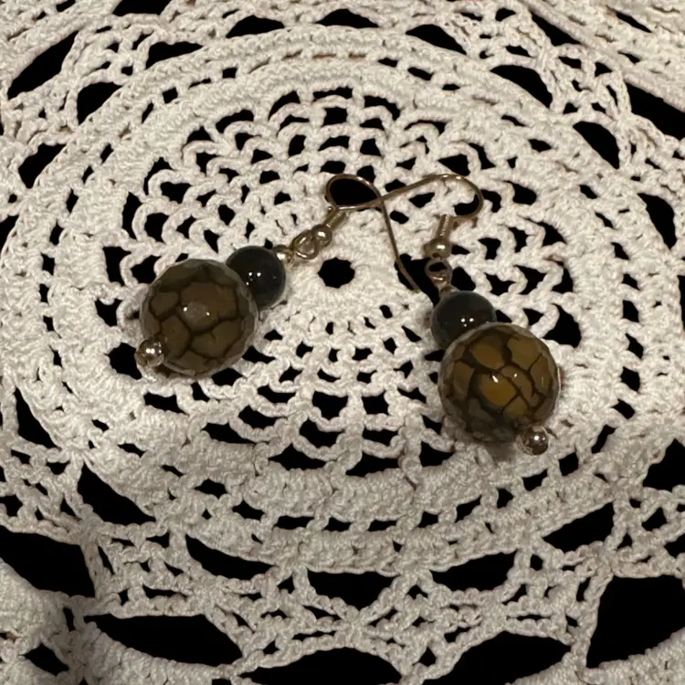 Vintage Art Glass Earrings